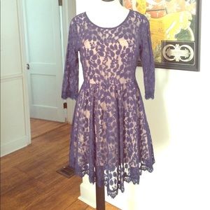 Free People navy lace dress 8